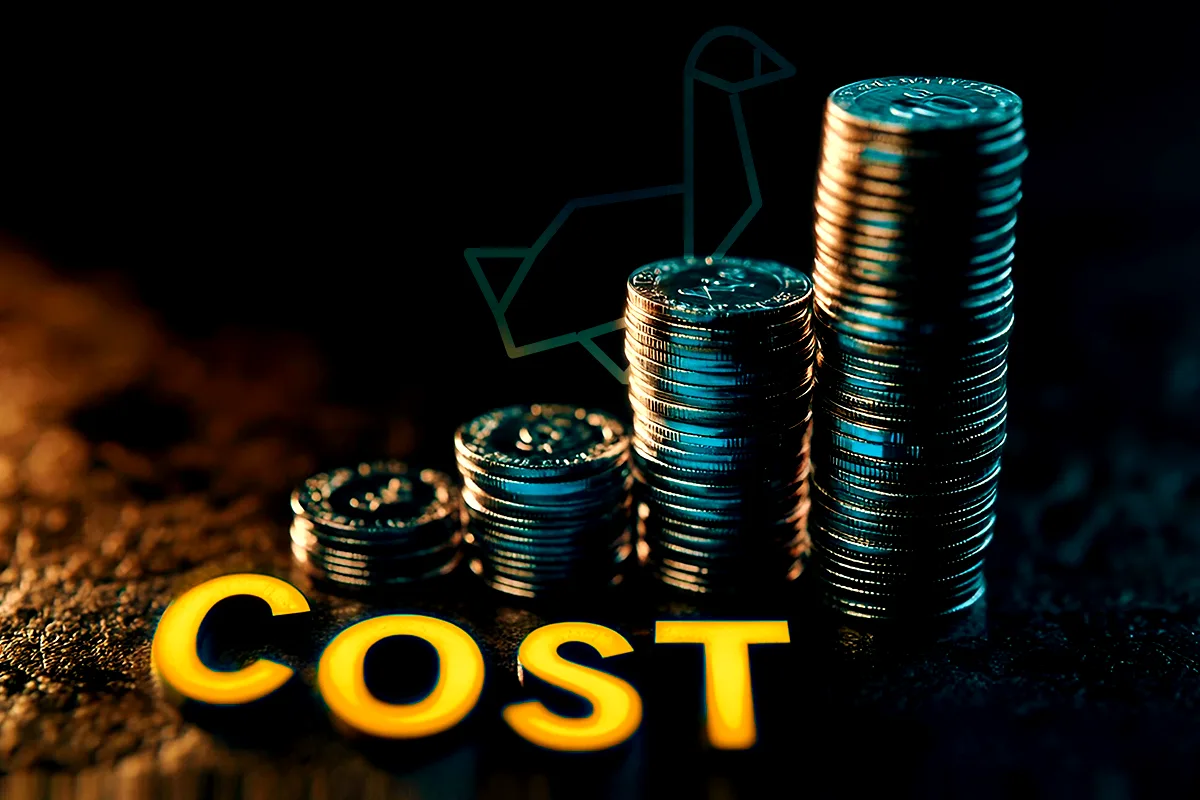 Stacked coins with 